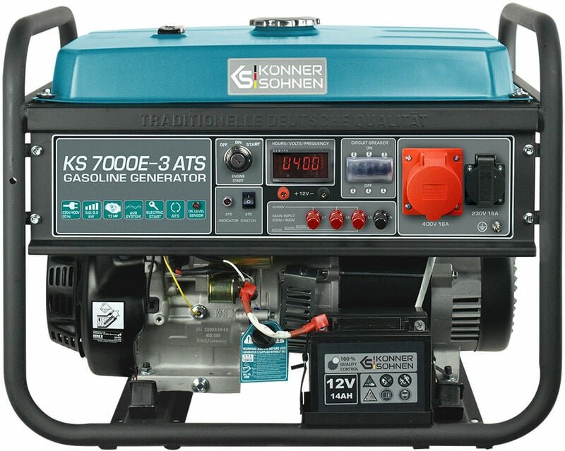 Könner&söhnen - ks 7000E-3 ats Stromerzeuger Generator Benzin Notstromaggregat 5500W mit E-Start