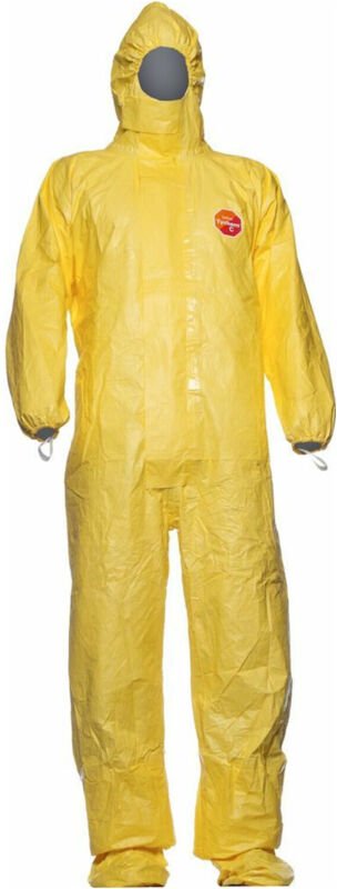 Dupont Schutzoverall Typ 3/4/5/6 Tychem 2000 C, gelb, Unisex-Größe: 2XL