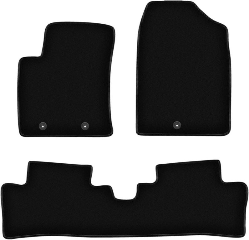 BASIC schwarze Veloursmatten für: Hyundai i10 II Fließheck (2013-)