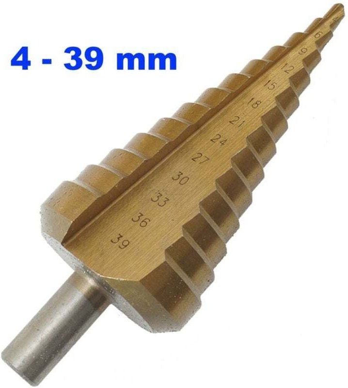 YMYNY Stufenbohrer-Lochvergrößerer für Metall, konisch, 4–39 –