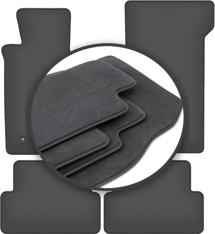 Premium Autoteppiche für: Mercedes SL R107 mit Katalysator Coupé, Cabrio (1985-1989)