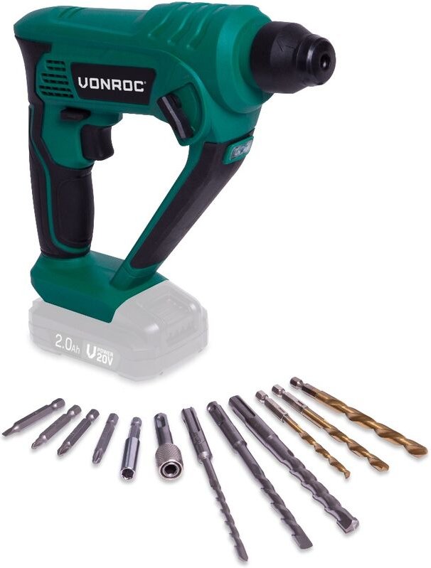 Akku-Bohrhammer 20 v Exkl. Akku und Ladegerät