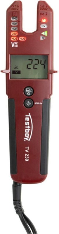 Testboy - Spannungsprüfer tv 230 mit Zangenfunktion