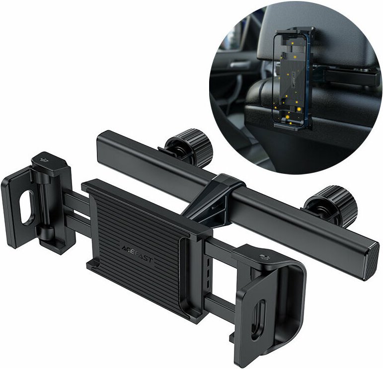 Acefast Autokopfstützenhalterung für Handy und Tablet (135-230mm Breite) schwarz