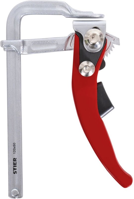 Ganzstahl Hebelzwinge fhz 120/60, mit bis zu 1570 Nm Spannkraft, einfaches Festspannen mit Hebelfunktion, aus robustem S...