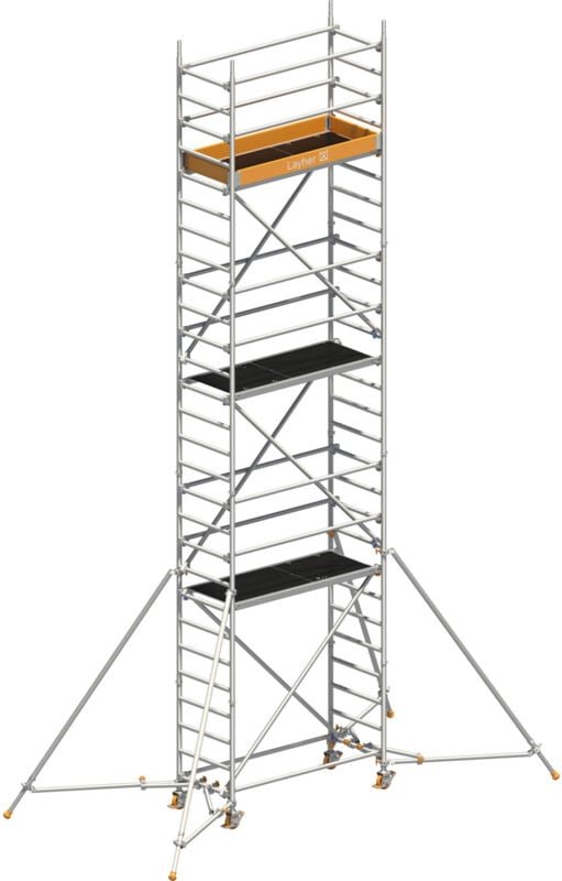 Layher Rollgerüst Uni Leicht P2 mit Gerüststützen 8,10m AH