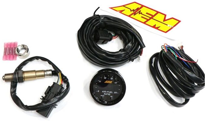 AEM 30-0300 Breitband-O2-Luft-Kraftstoff-Verhältnis-Messgerät-Kit der X-Serie, LSU 4.9, Sauerstoffsensor, AFR-Controller