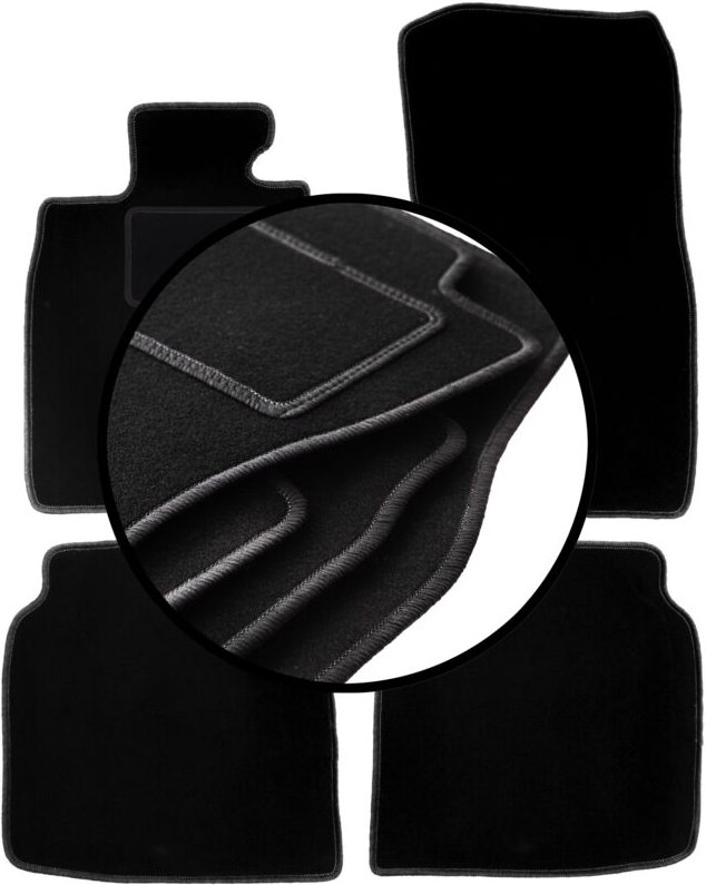 Komplettset Veloursmatten für: BMW 7 F02 Limousine (2008-2015)