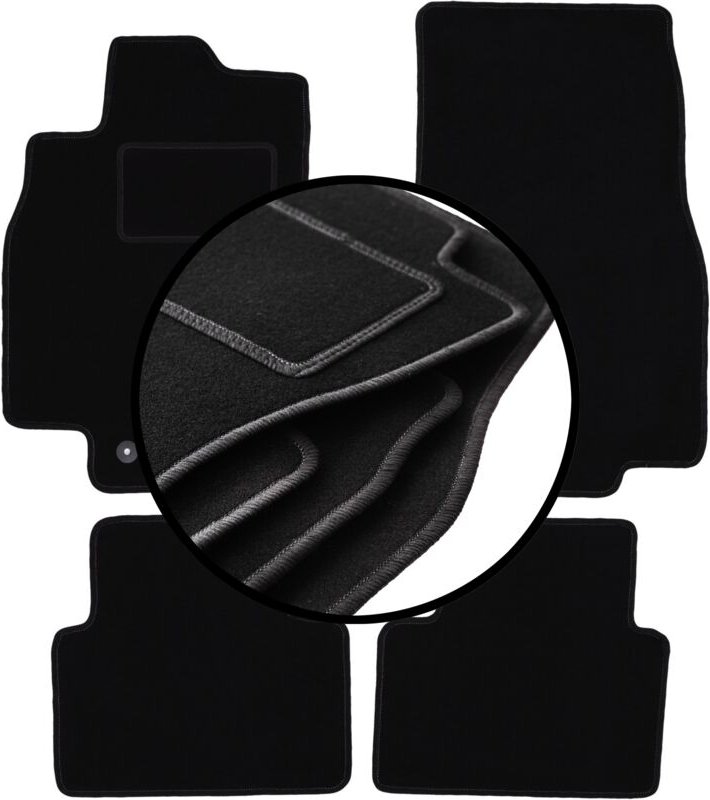 Komplettset Veloursmatten für: Mercedes A-Klasse W169 Schrägheck (2004-2012)