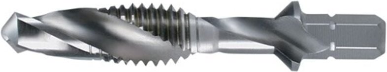 Ruko - Kombi-Maschinengewindebohrer-Bit "Kurz" hss geschliffen m 4 - R270015