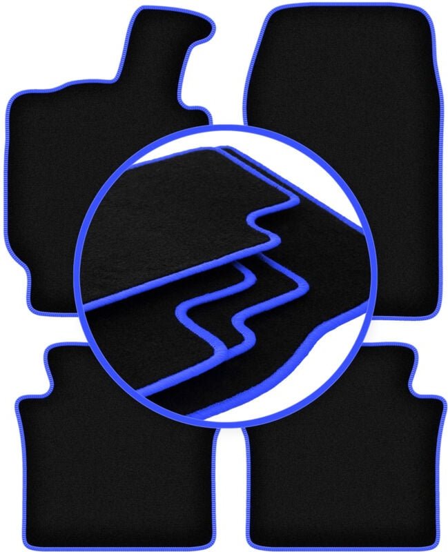 CARLUX-BLUE Autofußmatten für: Lancia Thesis Limousine (2001-2009)