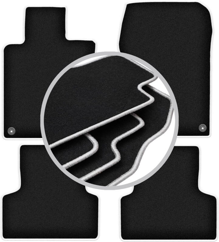 CARLUX-SILVER Autofußmatten für: Honda Accord VIII Limousine, Kombi, Tourer (2008-2015)