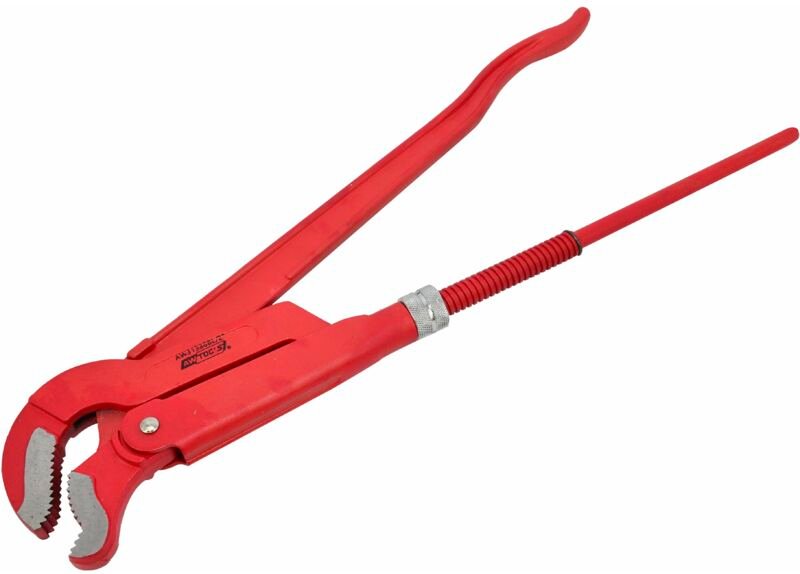 Awtools Svedesa 2' (S) 45° Schwarze Rohrzange, professionelles Sanitärwerkzeug, 45°-Winkel offür Zugang in engen Räumen,...