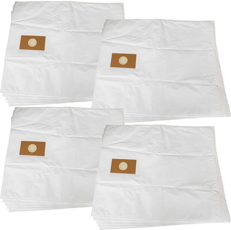 Thumbnail - 20x Staubbeutel kompatibel mit CleanTrack 80-3-STBL Staubsauger - 77cm x 63cm Weiß - Vhbw