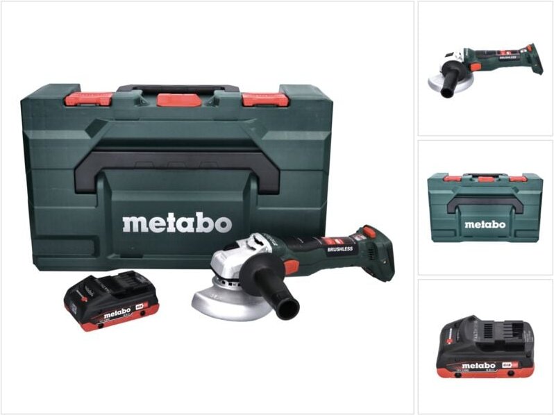 Thumbnail - Metabo - w 18 lt bl 11-125 Akku Winkelschleifer 18 v 125 mm Brushless + 1x Akku 4,0 Ah + x - ohne Ladegerät