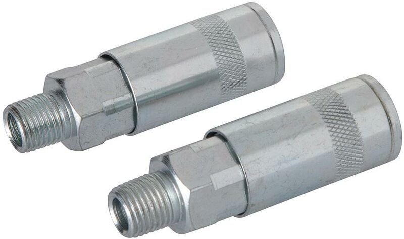 Bajonett-Druckluftkupplungen, Doppelpckg. 1/4 Zoll bsp