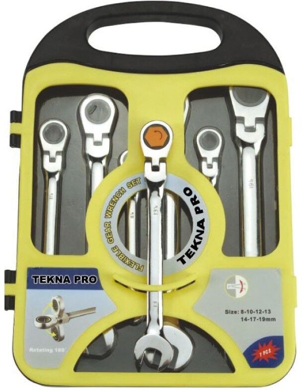 Serie 7 ratschenschlüssel gelenkkopf MM.8 bis MM.19