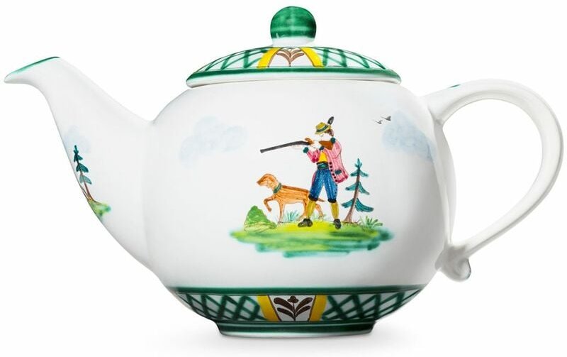 Gmundner Keramik - Jagd, Teekanne 1,5 Liter