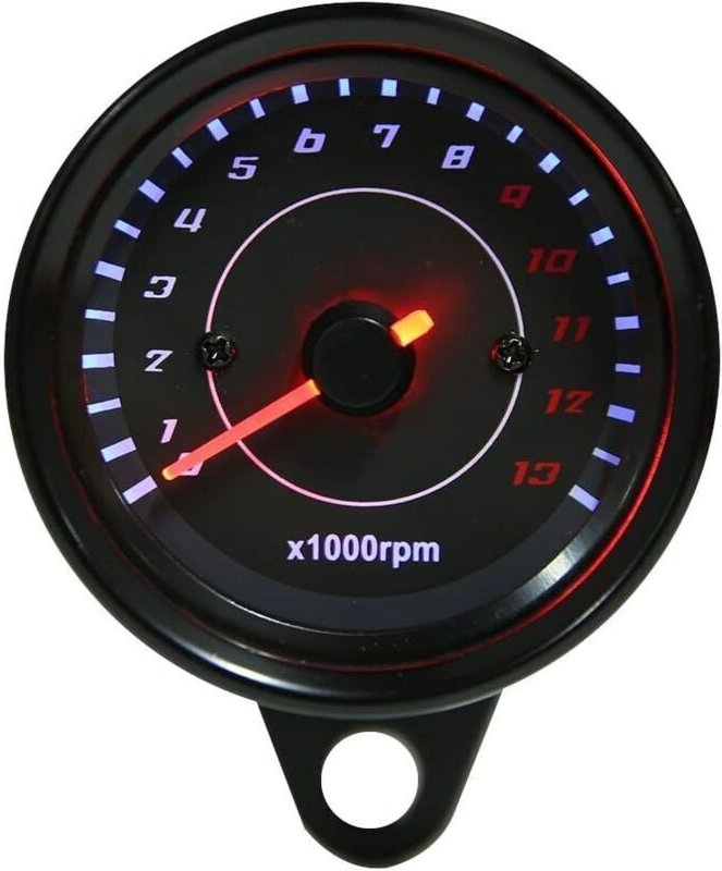 Thumbnail - ZVD Drehzahlmesser - Elektronischer Drehzahlmesser Drehzahlmesser - DC 12 V Motorrad Universal LED-Hintergrundbeleuchtun...