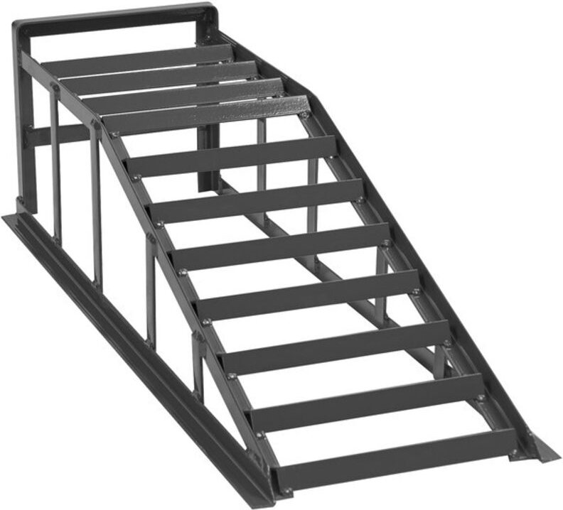 2x Grau Auffahrrampe Rampe PKW 265er Räder extra breit 2000 kg pro Paar