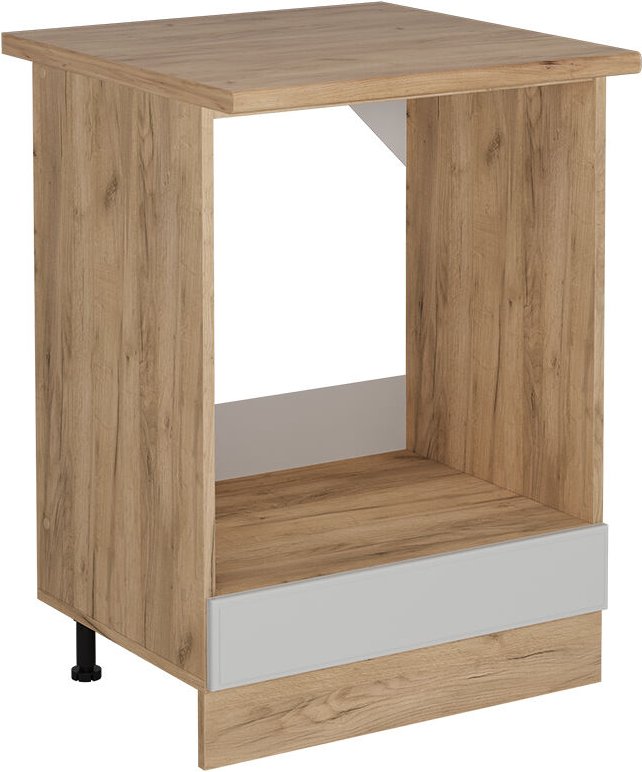 Vicco - Herdumbauschrank R-Line, Weiß Landhaus, 60 cm , ap Eiche