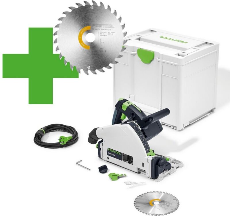 Tauchsäge ts 55 febq Plus Master Edition 1200W hw Sägeblatt 160mm 577843 - Festool