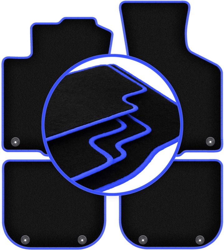 CARLUX-BLUE Autofußmatten für: Audi A3 8L Fließheck (1996-2001)