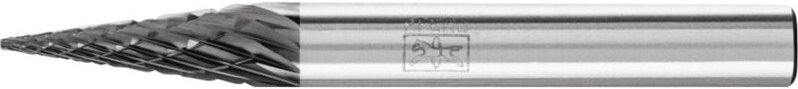 Thumbnail - PFERD TOOLS Hartmetall Hochleistungsfrässtift Spitzkegel SKM Ø 06x18 mm Schaft-Ø 6 mm Z3P HICOAT universal