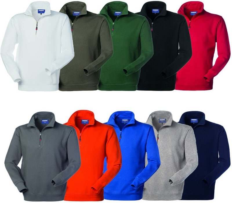 Thumbnail - Rossini Illuminazione - Rossini Perth Arbeits-Sweatshirt mit halbem Reißverschluss - xl - Hellblau