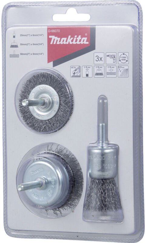 Makita Rundbürsten-Set 3tlg. Stahl D-66070 1 St.