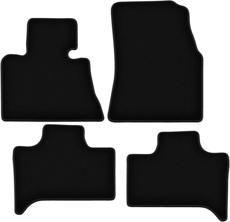 BASIC schwarze Veloursmatten für: BMW X5 E53 2WD (1999-2006)