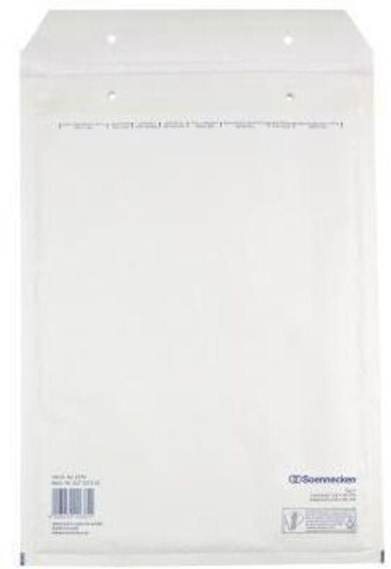 Thumbnail - Luftpolstertasche G/4 mit Haftklebung Kraftpapier weiß 100 St./Pack.