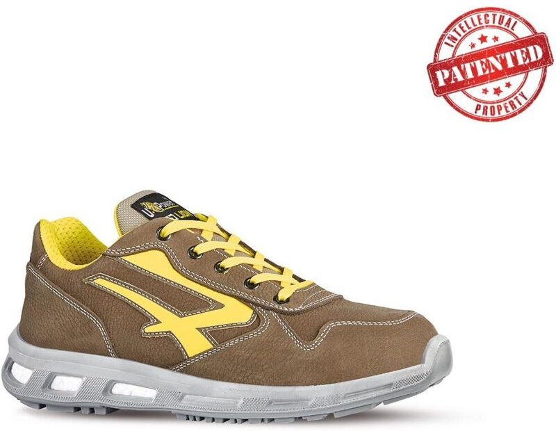Sicherheitsschuhe niedrig BRAVE ESD S3 CI SRC - Braun/Gelb 42