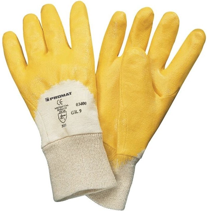 Nordwest Handel Ag - promat Handschuhe Lippe Größe 7 gelb Nitrilbeschichtung en 388 PSA-Kategorie ii