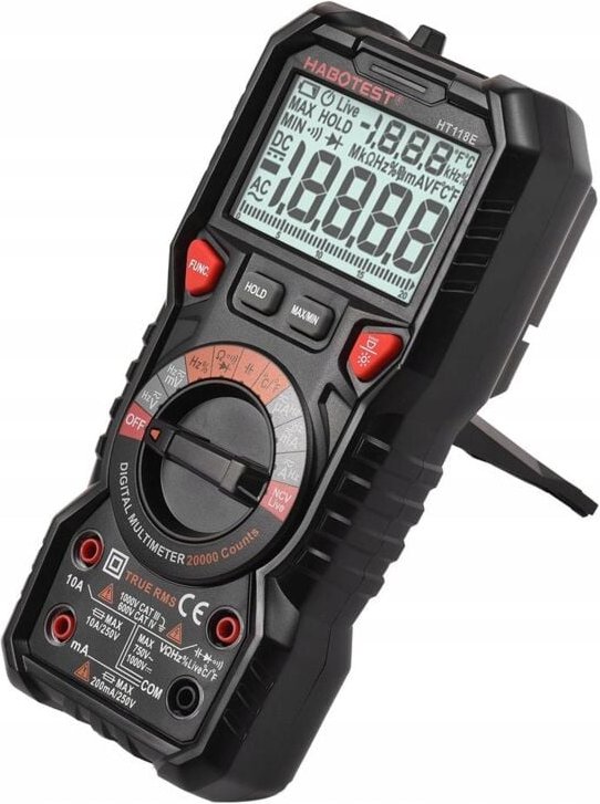 Hand-Hand-Multimeter Digitales Spannungskontinuitätsmessgerät Rms Ncv Lcd-Voltmeter