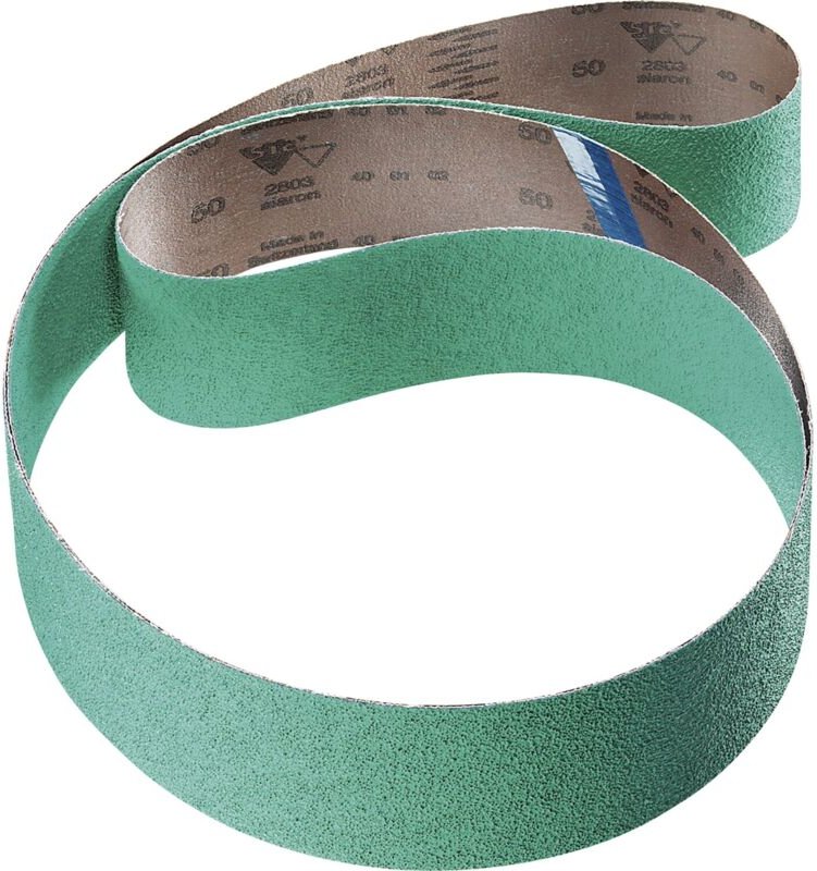 Sia Schleifband 50x2000mm Type 2803 - Schleifpapier für Metall Körnung 60, grün