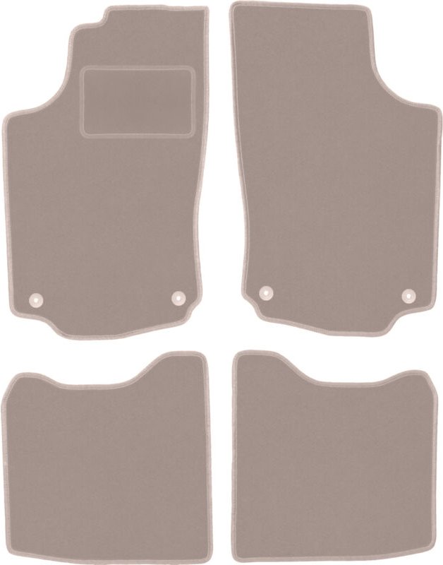 Beige Veloursmatten für: Opel Combo C Kombivan (2001-2011)