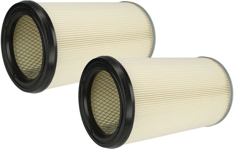 Filterset 2x Faltenfilter Ersatz für Kärcher 57310070, 5.731-007.0 für Staubsauger - Filter, Patronenfilter, weiß silber...
