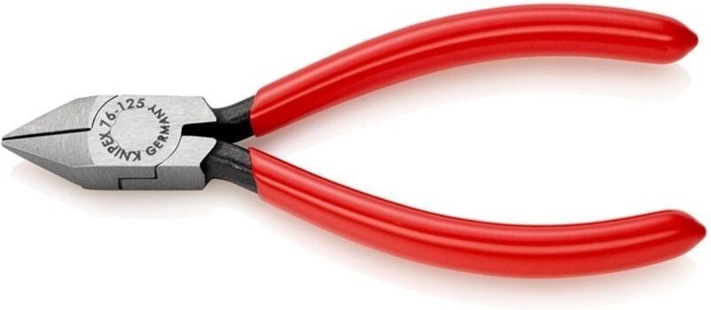Knipex - 76 81 125 Elektronik- u. Feinmechanik Seitenschneider mit Facette 125 mm