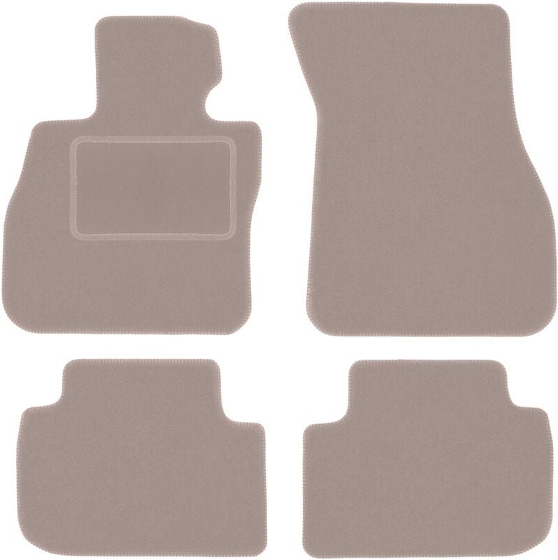 Beige Velours-Fußmatten für: BMW 1 F40 Schrägheck (2019-)