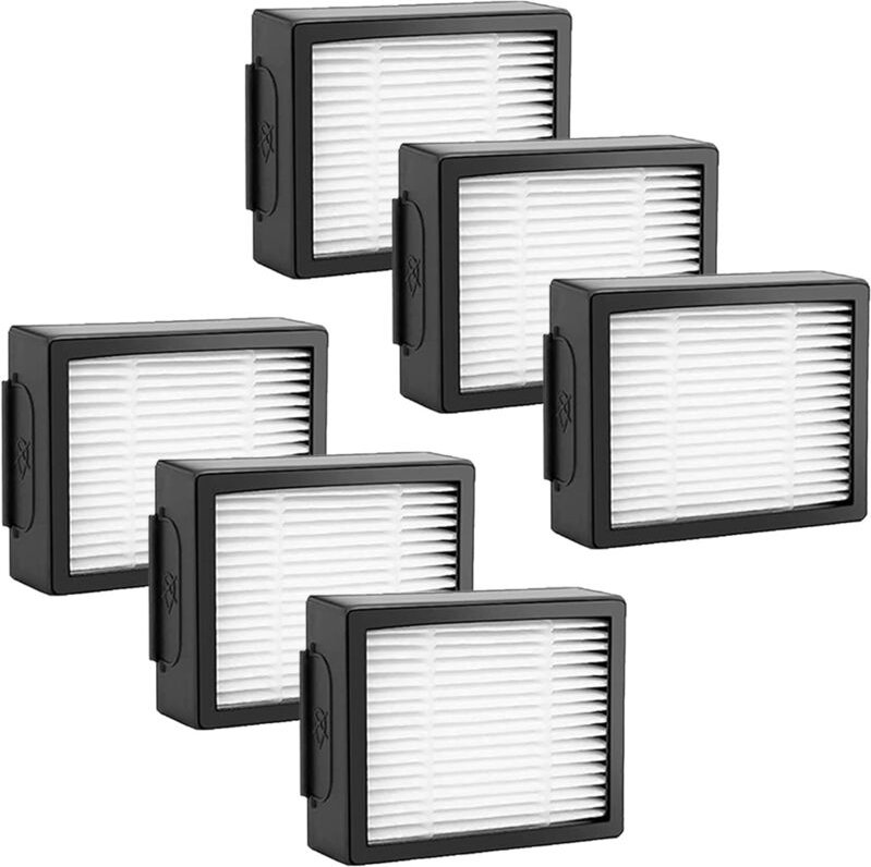 6er-Pack Ersatzfilter kompatibel mit iRobot Roomba i7, i7+, i3, i3+, i5+, Combo i5+, Combo j5+, i8, E5, E6, i1, i4 – HEP...