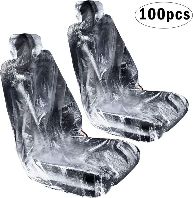 100 Stück Einweg-Autositzbezüge aus Kunststoff
