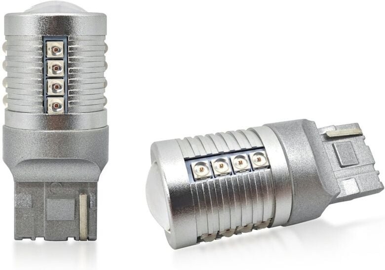 Stück W21W LED-Birne 7440 12-24V CANBUS 2000lm rot