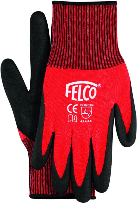 Arbeitshandschuhe gestrickt mit Nitrilbeschichtung Größe m - Felco