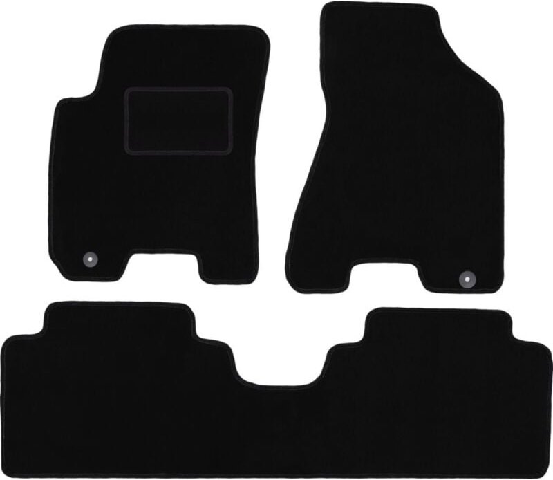 Schwarze Veloursmatten für: Kia Sportage II SUV (2004-2010)