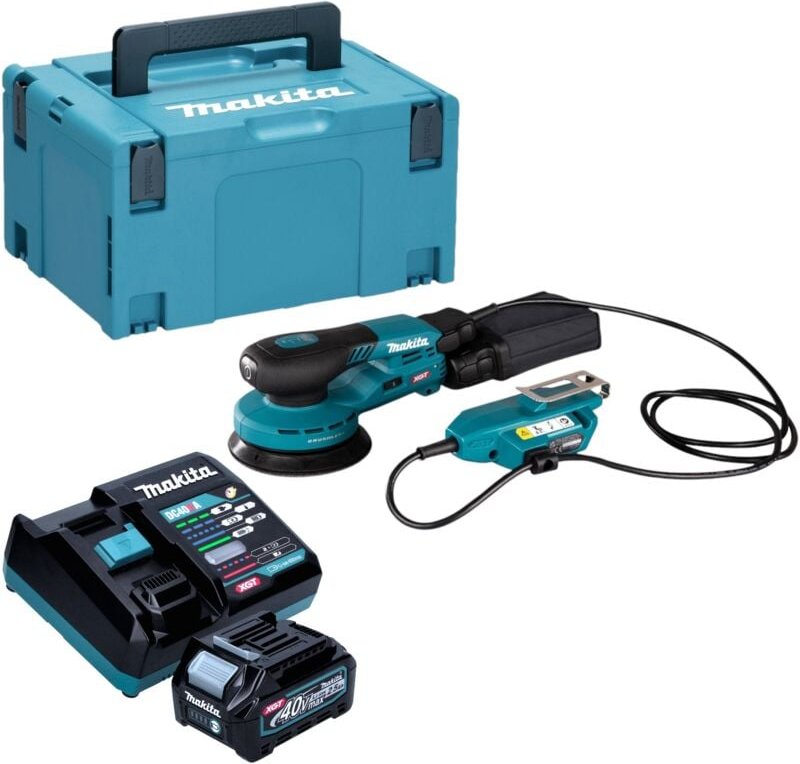 Thumbnail - Makita BO 001 CGD101 Akku Exzenterschleifer 40 V max. 125 mm 5,0 mm Hub Brushless + 1x Akku 2,5 Ah + Ladegerät + Makpac
