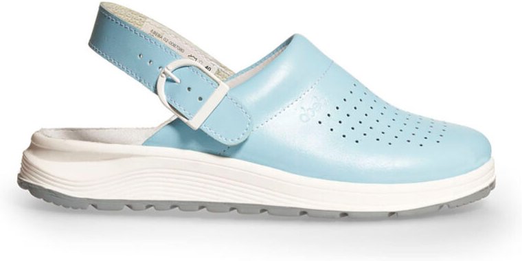 Berufsschuhe Clog Active 87080 Abeba blau perforiert mit Schnalle Gr. 41