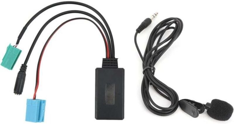 Thumbnail - 6-poliges Bluetooth-Audiokabel, Autoradio-AUX-IN-Adapter mit Mikrofon, passend für Clio/Espace/Megane