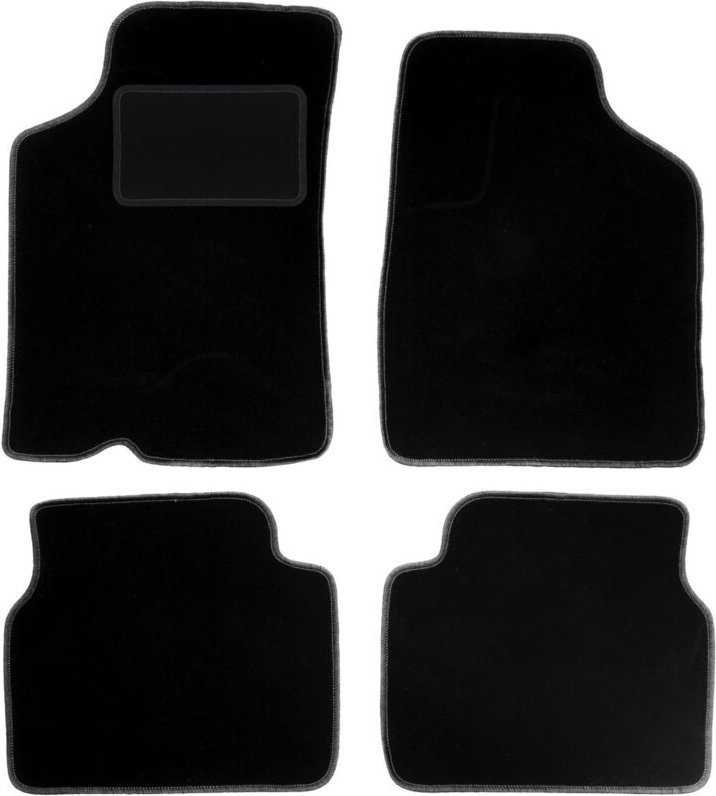 Schwarze Veloursmatten für: Kia Sephia I Limousine (1994-1997)