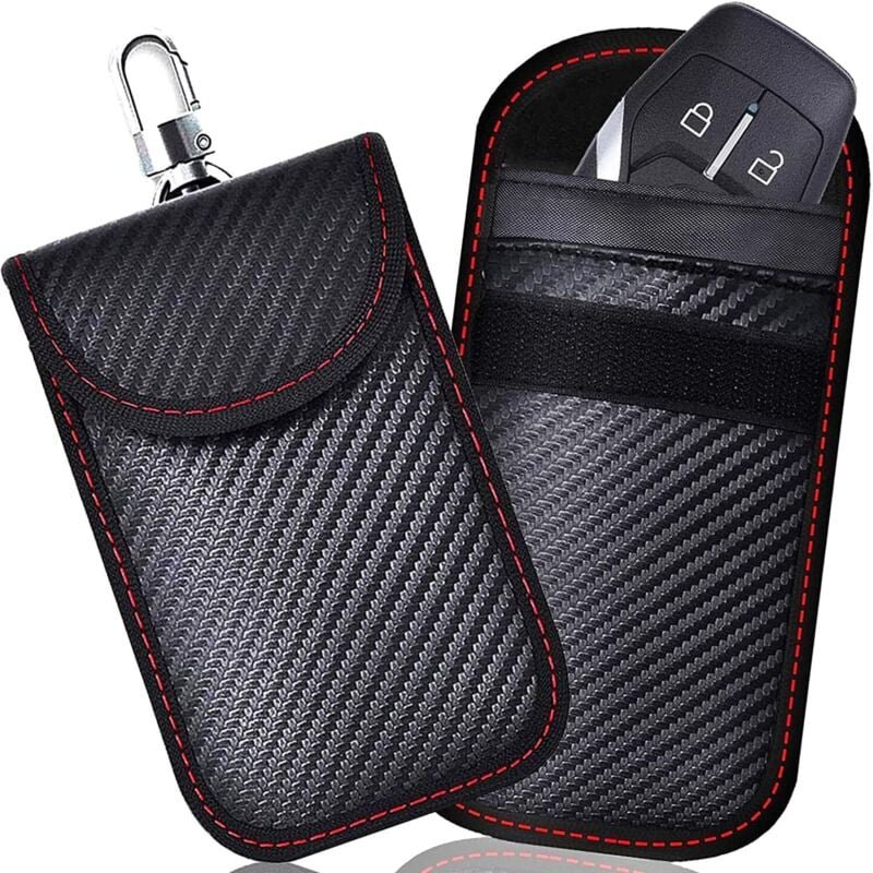 Thumbnail - Faraday-Tasche zur Blockierung von RFID-Autoschlüsselsignalen, 2er-Packung RFID-Signalblockierungstaschen für Autoschlüs...